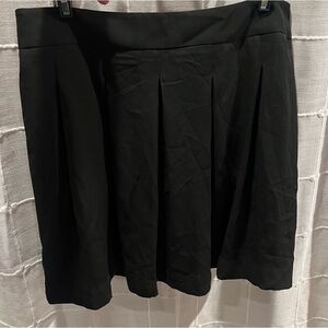 Banana Republic Black Chiffon Pleated Skirt (Lined)